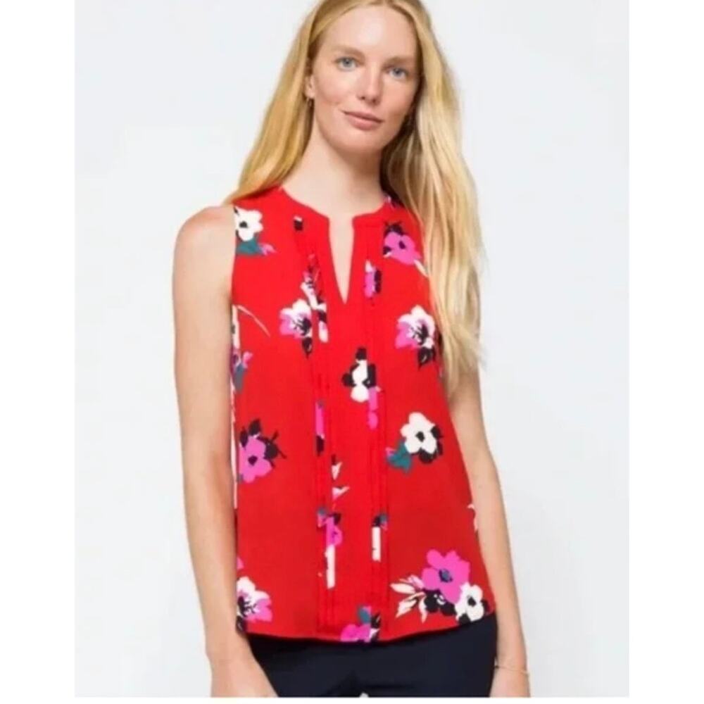 41 HAWTHORNE STITCH FIX floral blouse Medium M